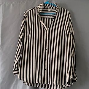 Black and white striped shirt